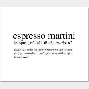 The Espresso Martini cocktail Posters and Art